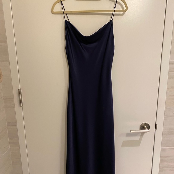 BRAND NEW Alice + Olivia Slip Dress | Navy | Size 2 - Picture 2 of 8